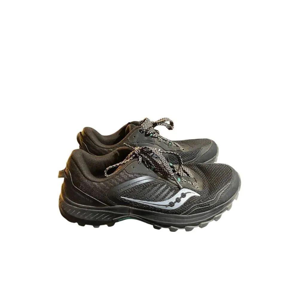 Saucony women’s excursion black trail running shoes,9